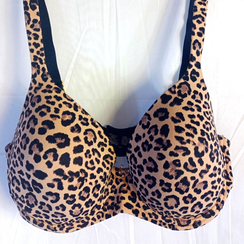Leopard print bra